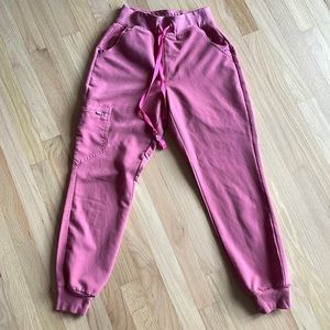 figs high waisted zamora scrub joggers *breast cancer edition